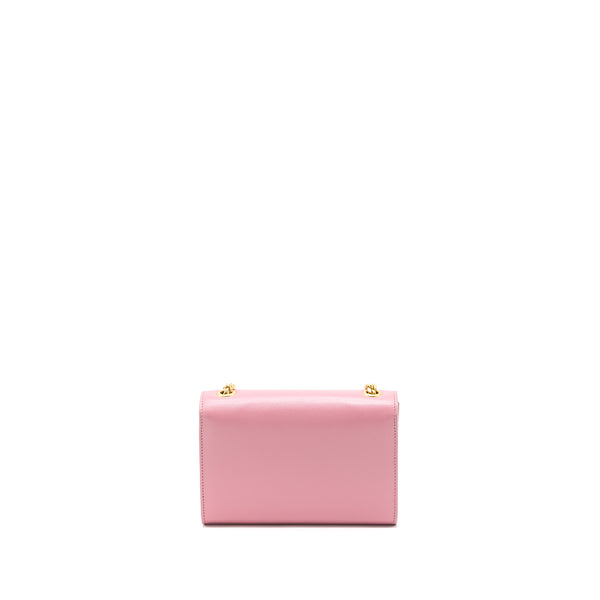 Saint Laurent Mini Kate Bag Grained Calfskin Pink GHW