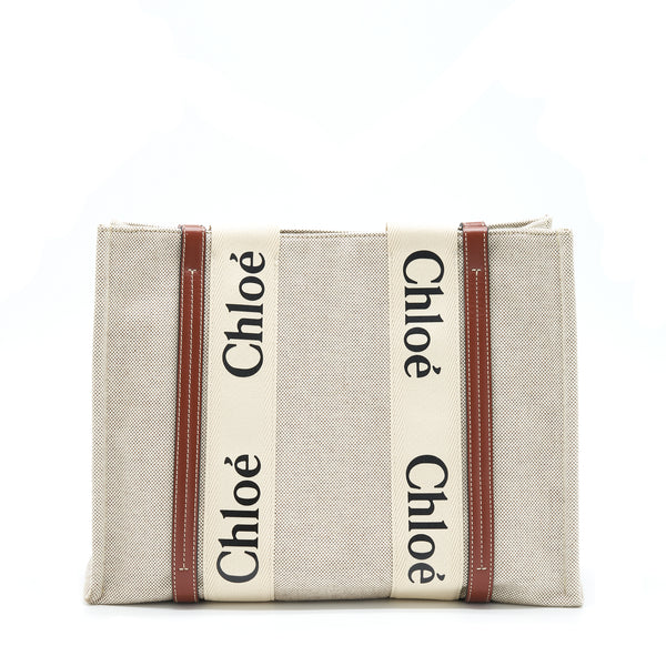 Chloe Canvas Tote Shoulder Bag