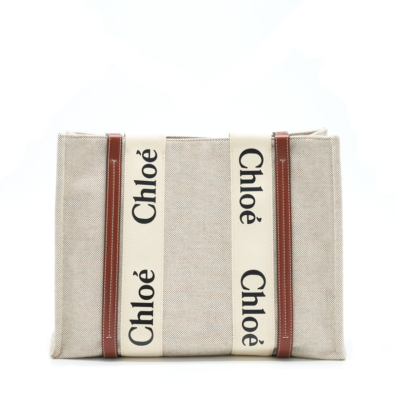 Chloe Canvas Tote Shoulder Bag