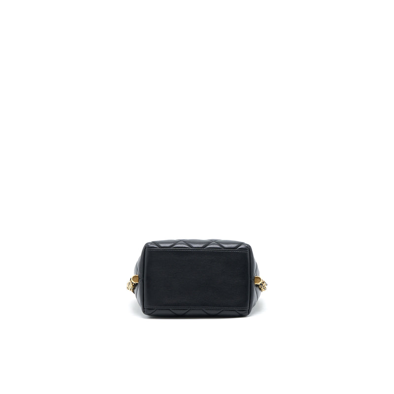 Chanel Drawstring Bucket Bag Lambskin Black GHW (Microchip)