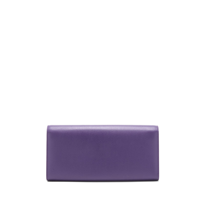 Saint Laurent/YSL Clutch Caviar Purple GHW