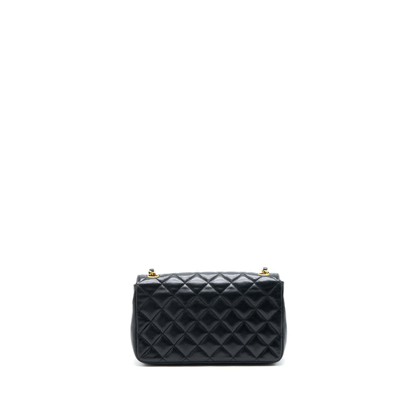 Chanel Vintage Mini Flap Bag Lambskin Black GHW