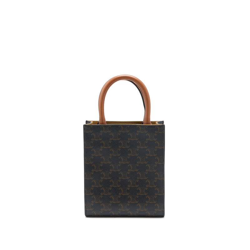 Celine Mini Vertical Cabas Triomphe Canvas GHW