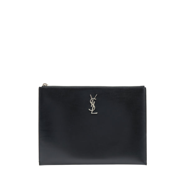 Saint Laurent iPad Holder /Clutch Calfskin Black SHW