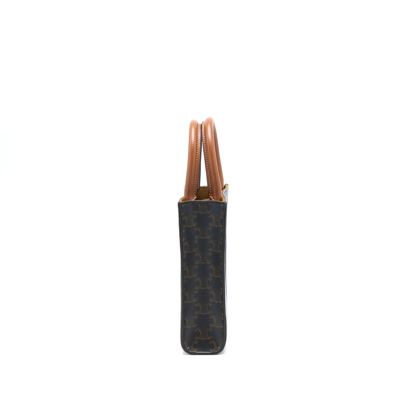 Celine Mini Vertical Cabas Triomphe Canvas GHW