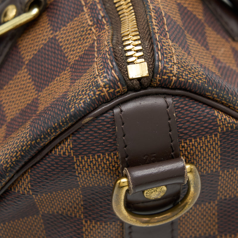 Louis Vuitton Speedy Bandouliere 25 Damier Ebene Canvas GHW