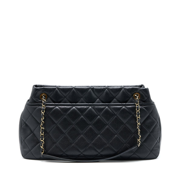 Chanel Matelasse Chain Tote Bag Caviar Black GHW