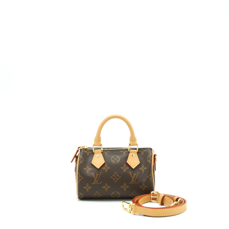 Louis Vuitton New Nano Speedy Monogram Canvas Year 2022
