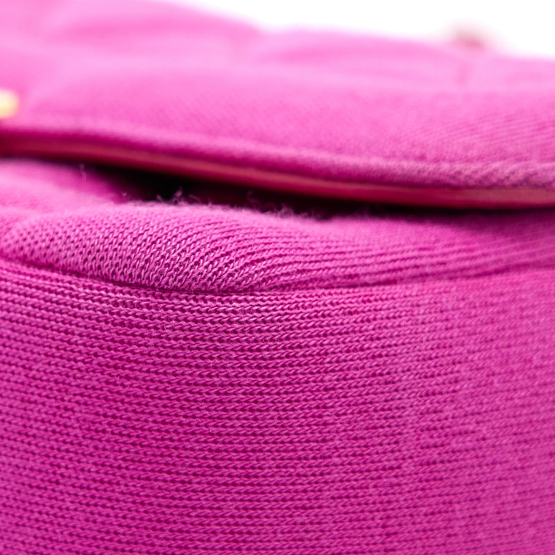 Chanel Seasonal Mini Flap Bag Fabric Pink LGHW