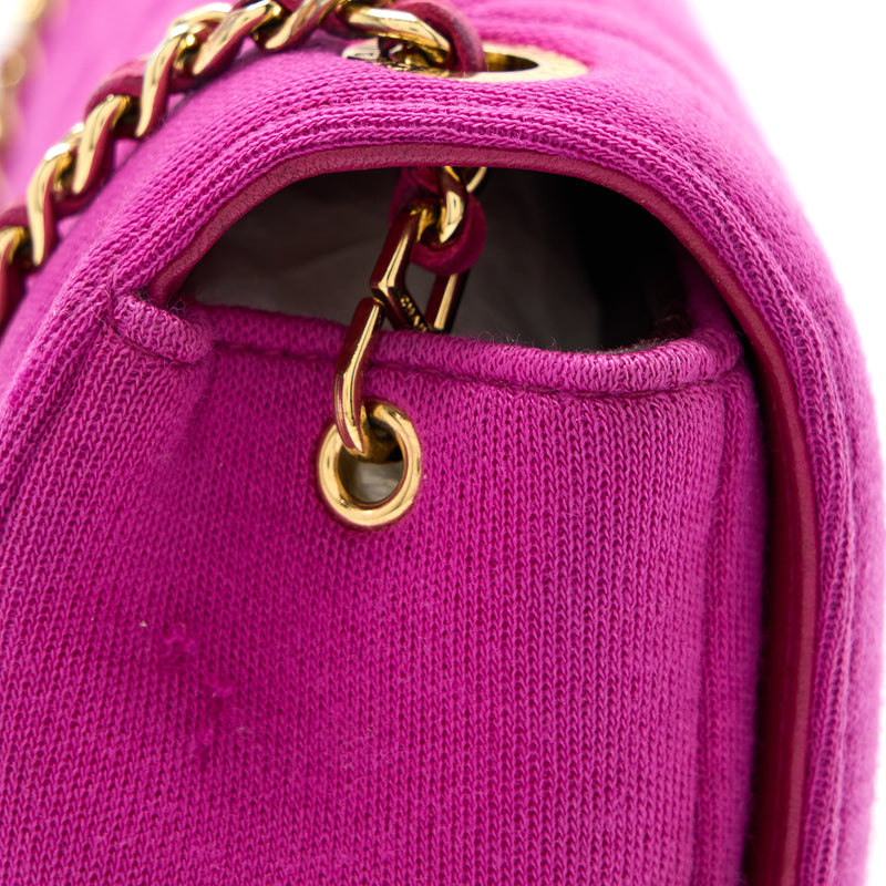 Chanel Seasonal Mini Flap Bag Fabric Pink LGHW
