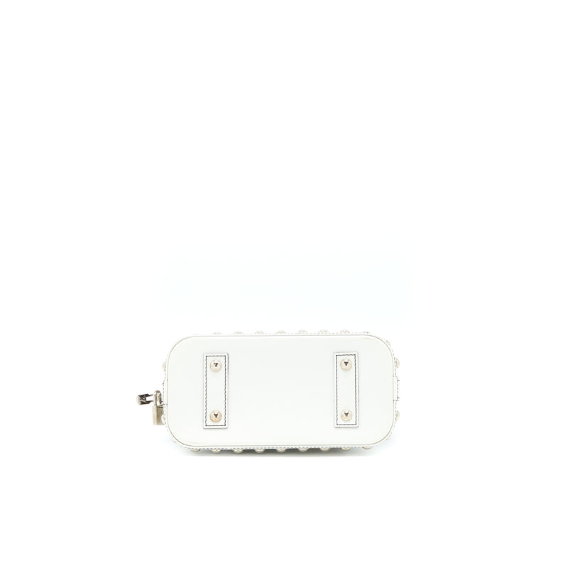 Louis Vuitton Alma BB En Cuir Occasion Epi White / Black with SHW