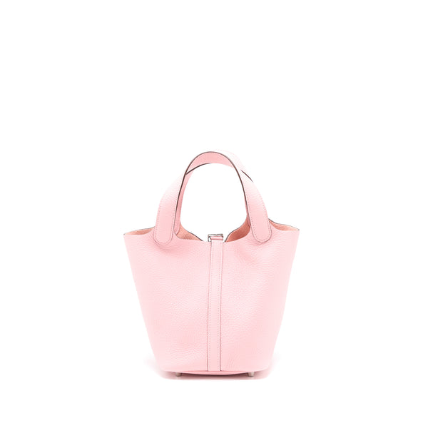 Hermes Picotin 18 Lock Bag Clemence 3Q Rose Sakura SHW Stamp U