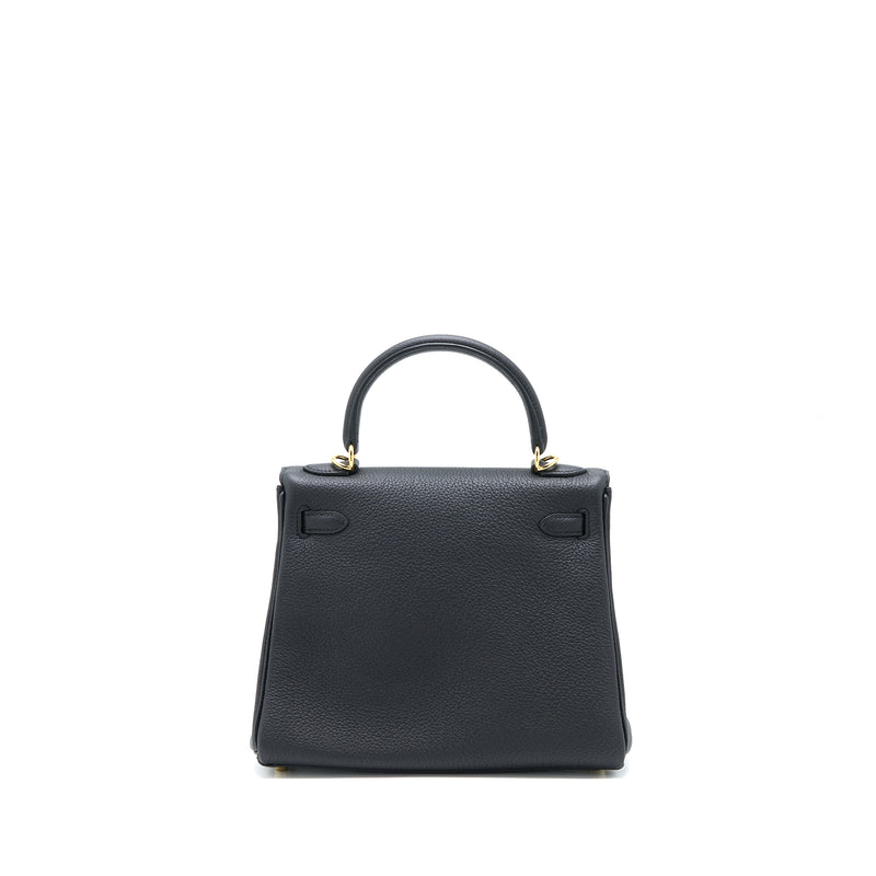 Hermes Kelly 25 Togo Black GHW Stamp U