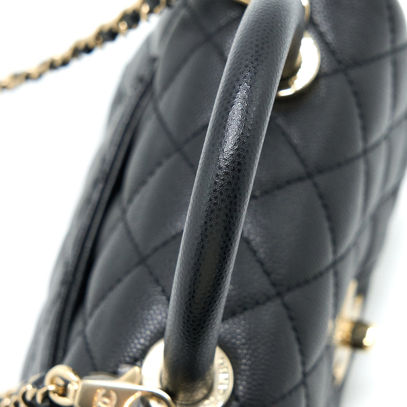 Chanel Mini Coco Handle Caviar Black LGHW