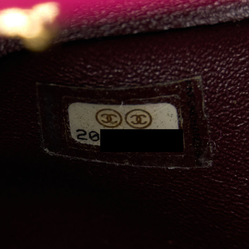 Chanel Seasonal Mini Flap Bag Fabric Pink LGHW