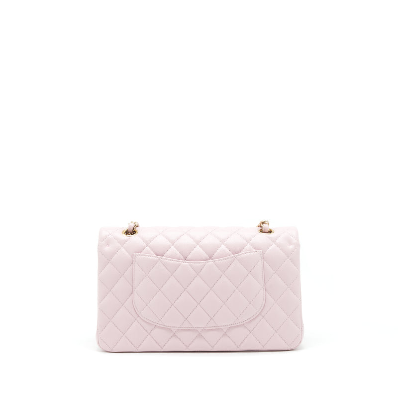 Chanel Medium Classic Double Flap Bag 21S Caviar Light Pink LGHW