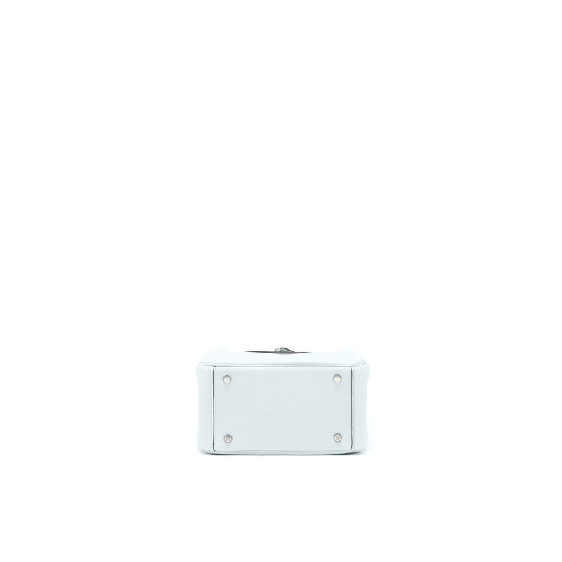 Hermes Mini Lindy Clemence Blue Pale SHW Stamp U