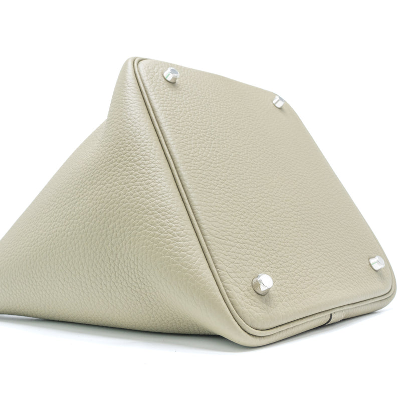 Hermes Picotin 22 Lock Bag Clemence Sauge SHW Stamp U