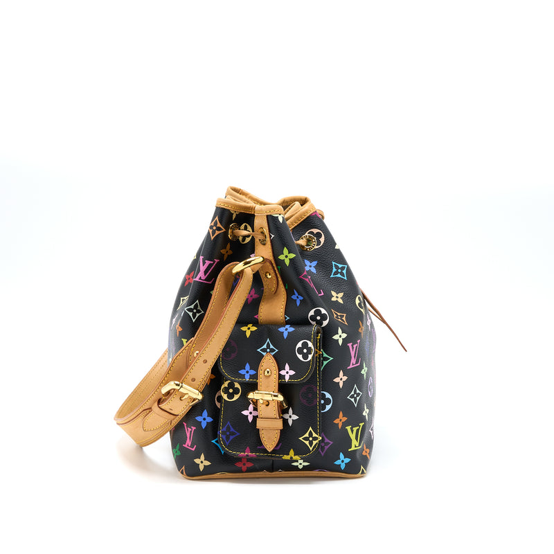 LOUIS VUITTON BLACK MULTICOLOUR PETIT NOE BAG