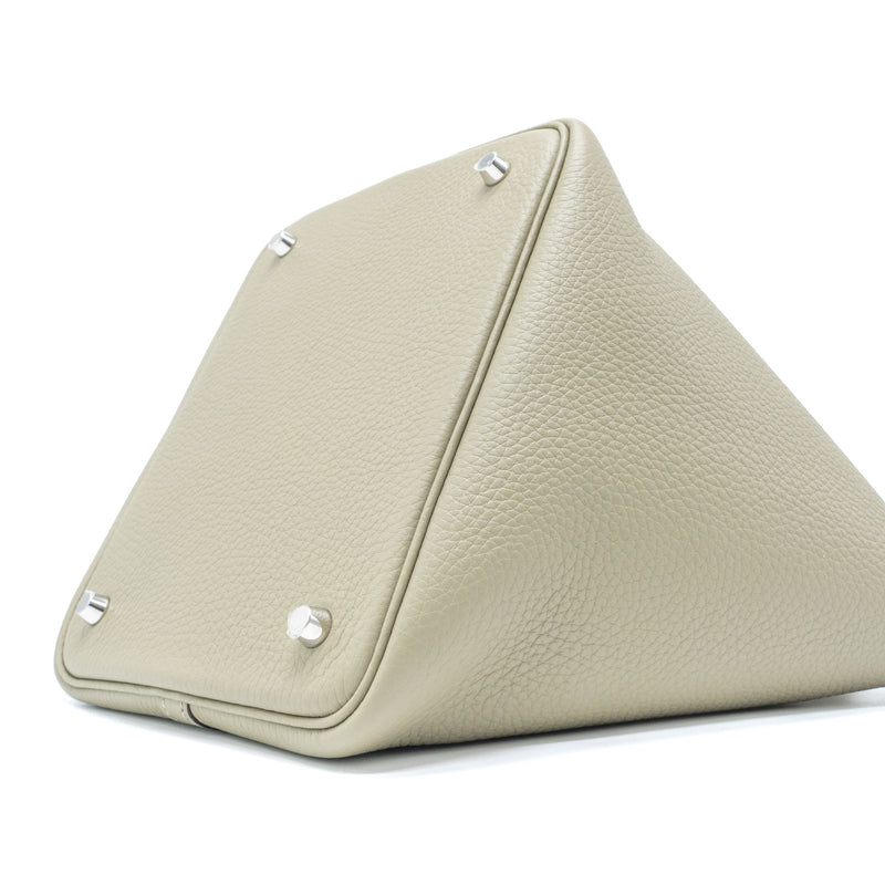 Hermes Picotin 22 Lock Bag Clemence Sauge SHW Stamp U