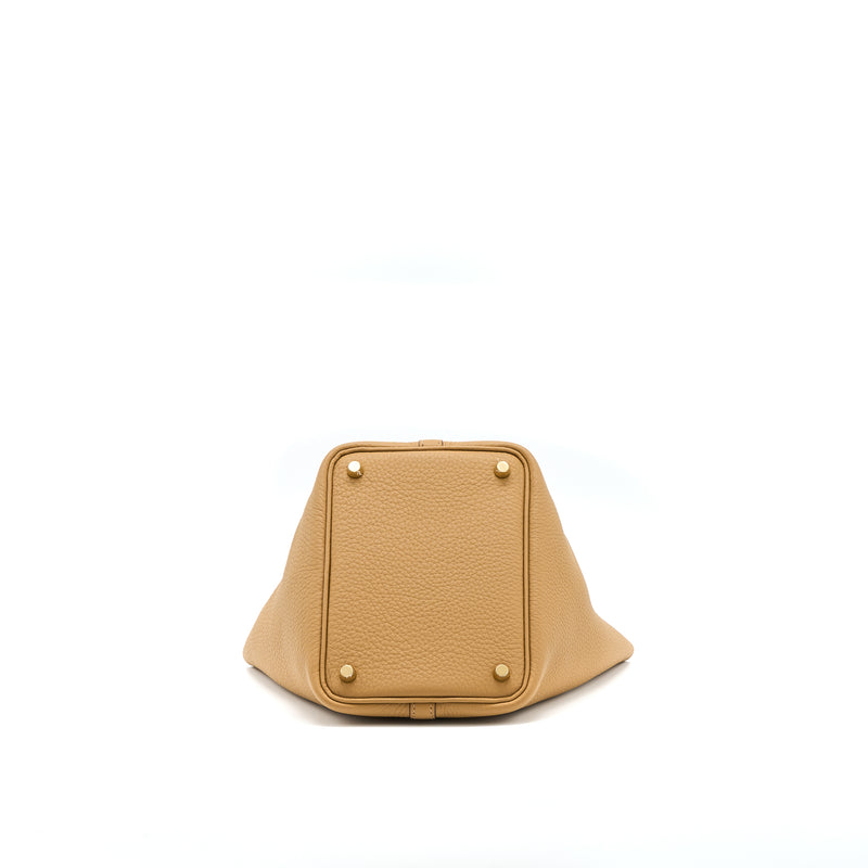 Hermes Picotin 18 Lock Bag Clemence Biscuit GHW Stamp Z
