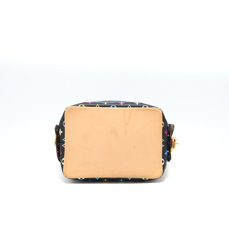 Louis Vuitton Petit Noe Black Multicolour Monogram Canvas GHW