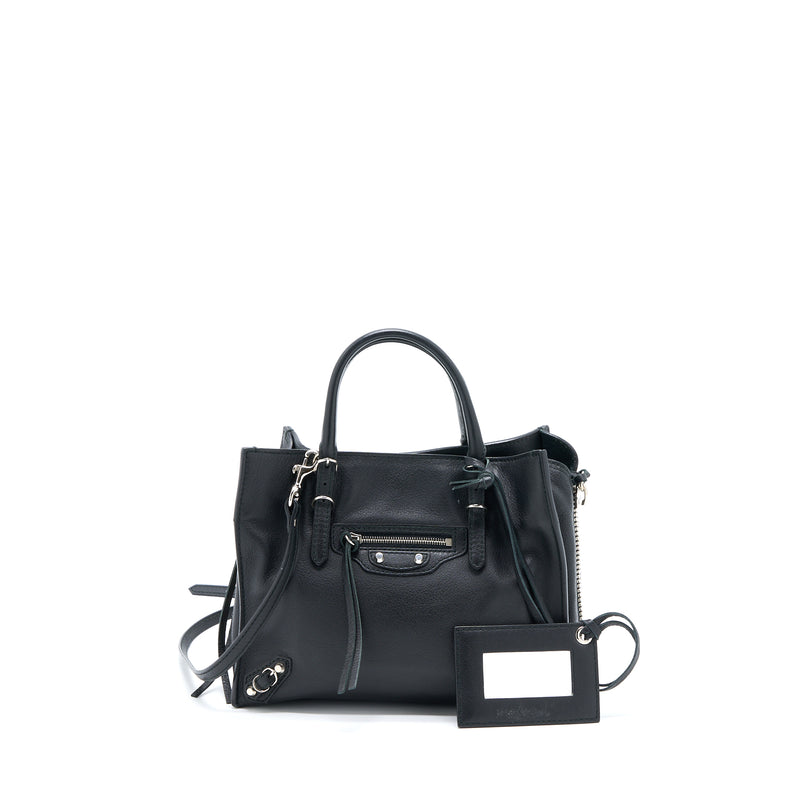 Balenciaga Papier Mini Tote Bag Black SHW