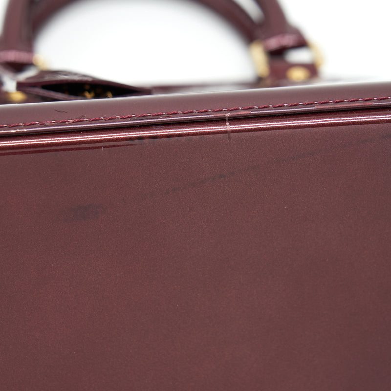 Louis Vuitton Alma PM Patent Amarante GHW
