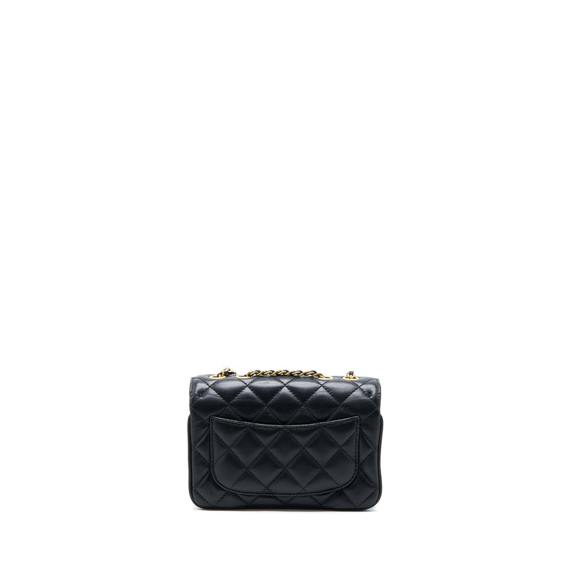 Chanel Seasonal Flap Bag Lambskin Black Brushed GHW