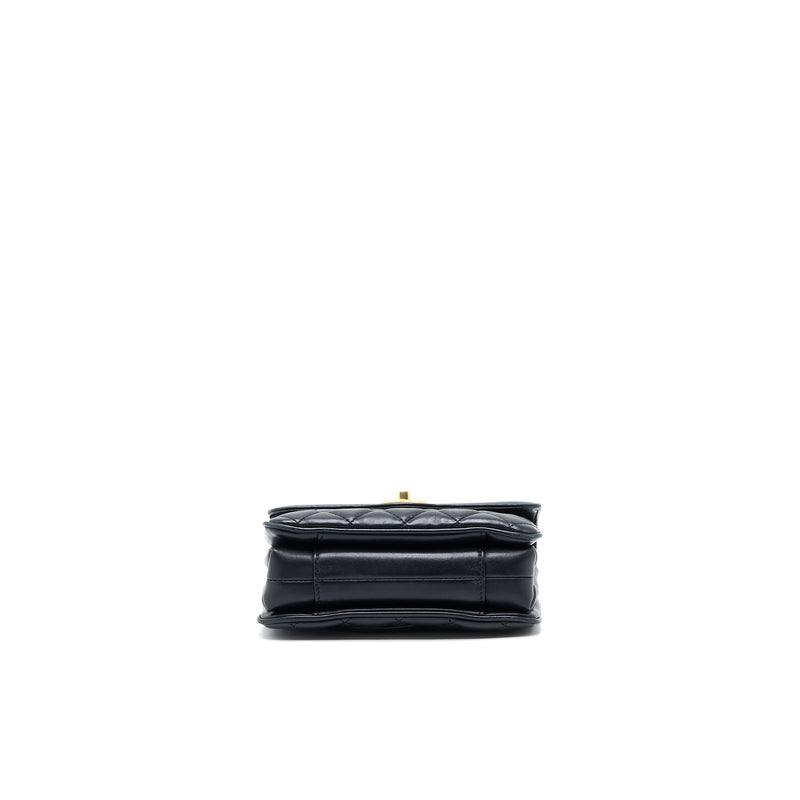 Chanel Seasonal Flap Bag Lambskin Black Brushed GHW