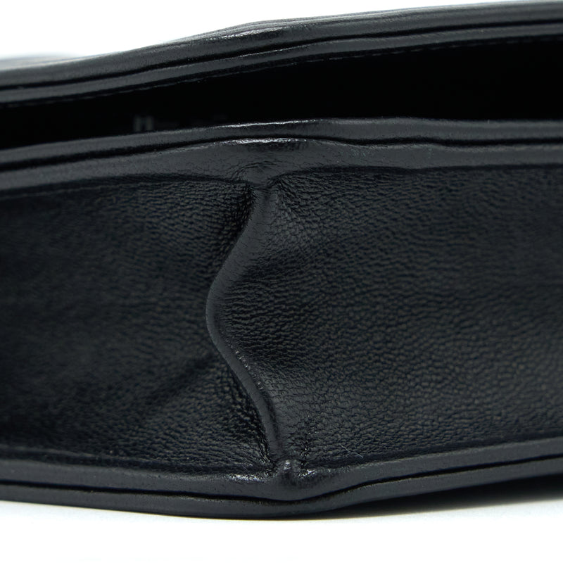 Chanel Boy Wallet on Chain Lambskin Black Brushed GHW