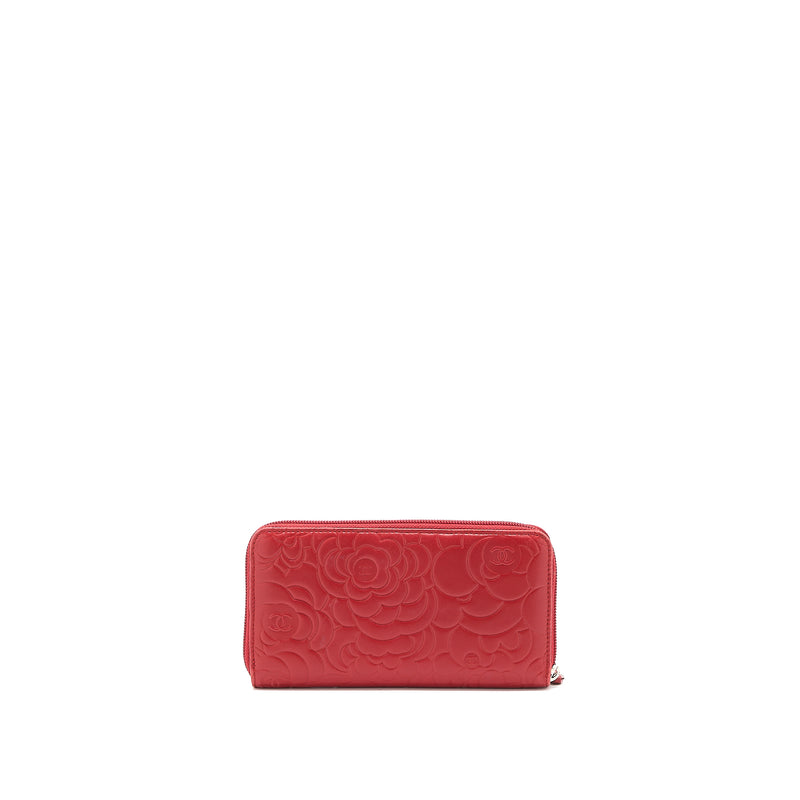 Chanel Lambskin Camellia Embossed Medium Wallet Red – STYLISHTOP