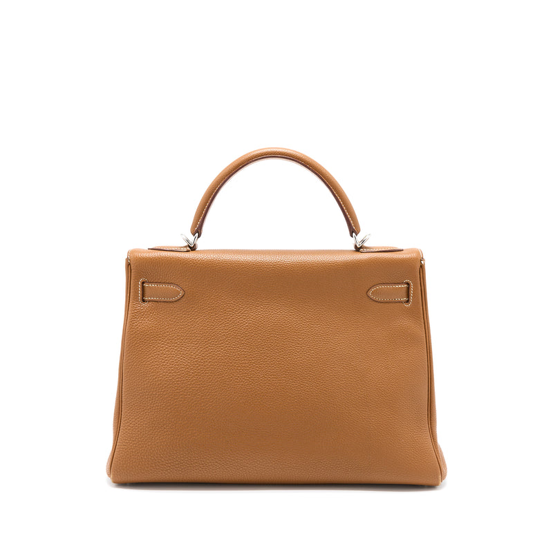 Hermes Kelly 32 Calfskin Gold SHW Stamp Square H