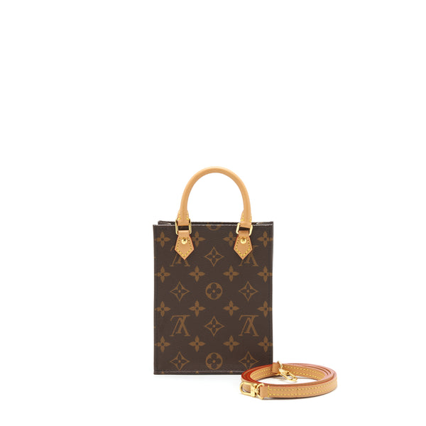 Louis Vuitton Petit Sac Plat Monogram Canvas GHW