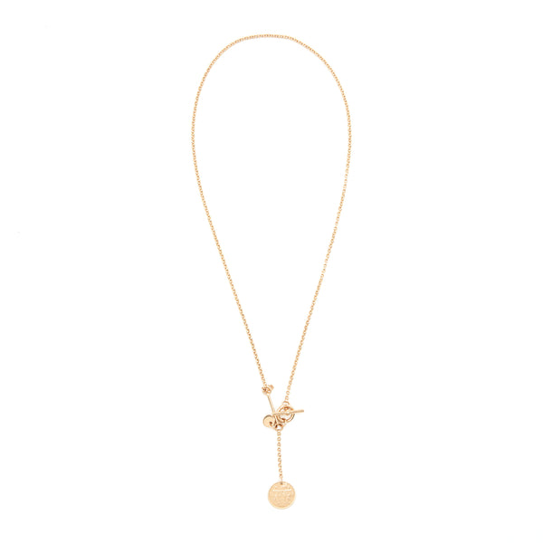 Hermes Ex-Libris Pendant Small Model Rose Gold