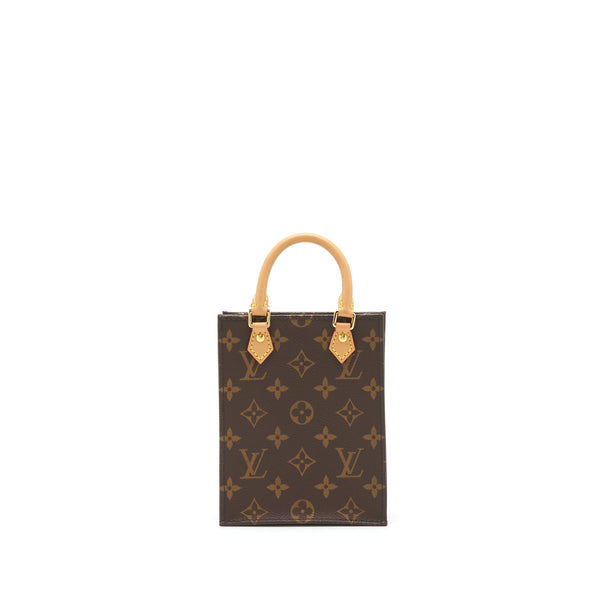 Louis Vuitton Petit Sac Plat Monogram Canvas GHW