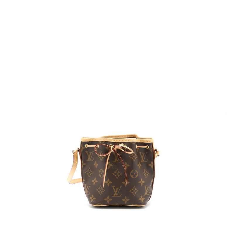 Louis Vuitton Nano Noe Monogram Canvas GHW