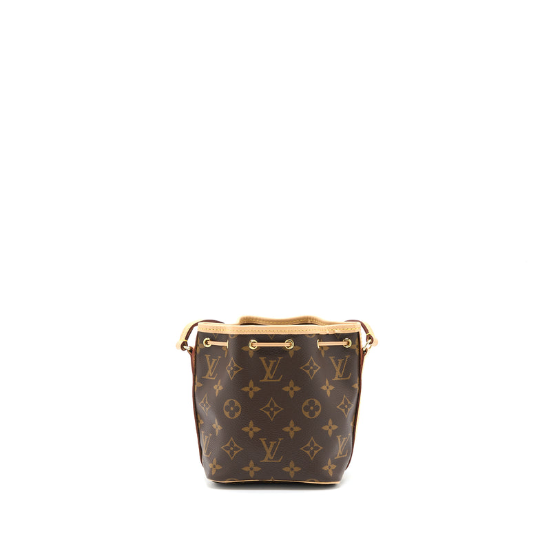 Louis Vuitton Nano Noe Monogram Canvas GHW