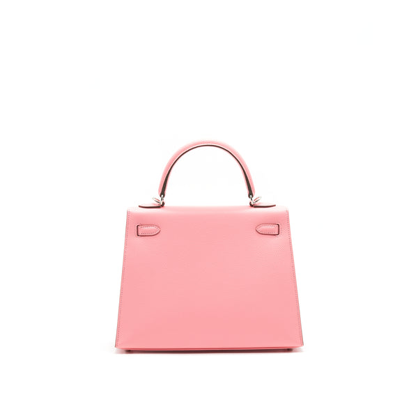 Hermes Kelly 25 epsom leather Rose Confetti SHW stamp Z