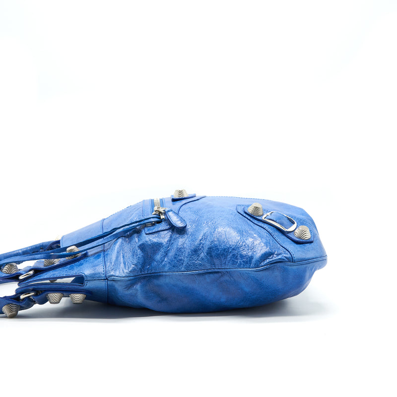BALENCIAGA Motocross Giant Brief Bag Blue SHW