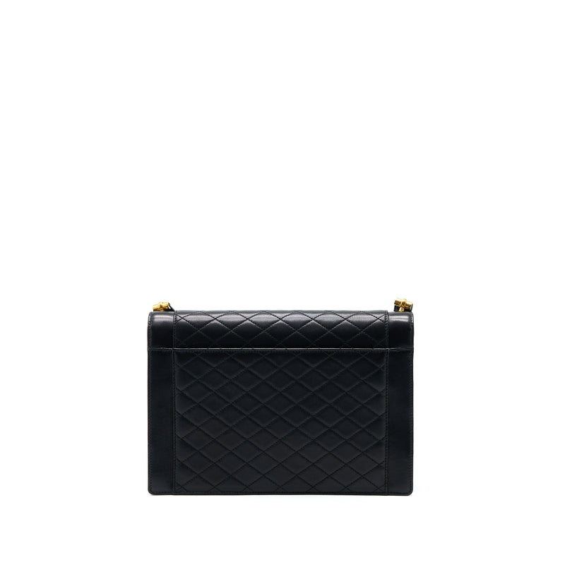 Saint Laurent/YSL Envelop Shoulder Bag Lambskin Black GHW