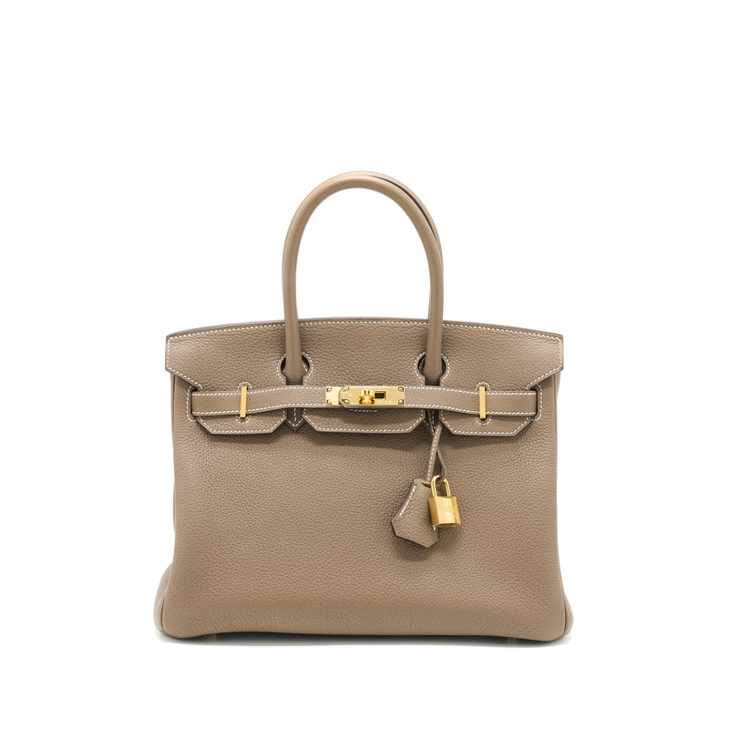 Hermes Birkin 30 Togo Etoupe GHW Stamp A