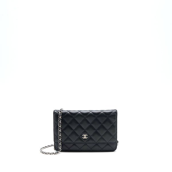 Chanel Classic Wallet On Chain Lambskin Black SHW