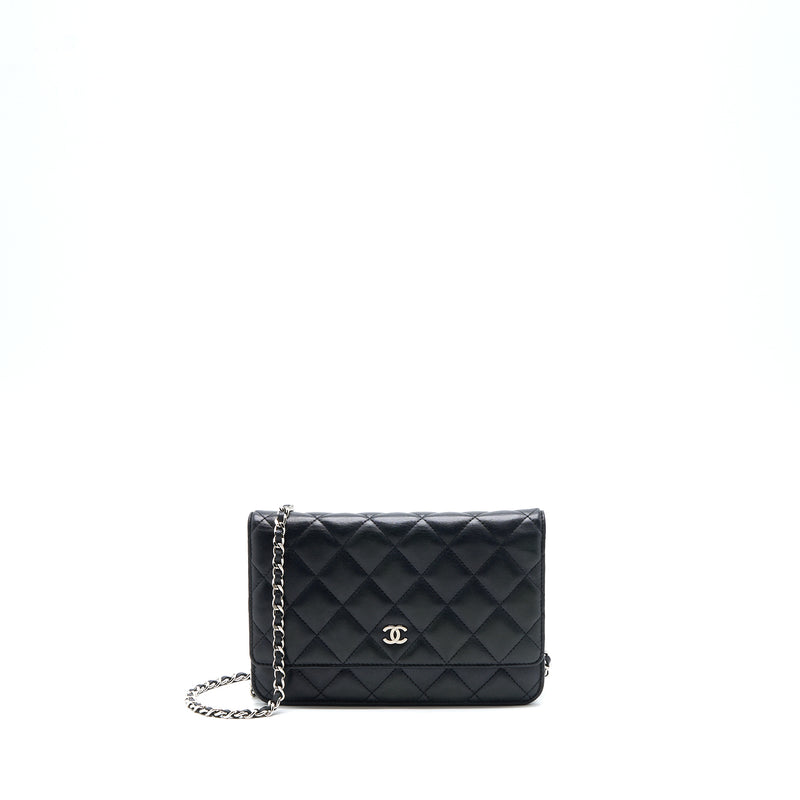 Chanel Classic Wallet On Chain Lambskin Black SHW