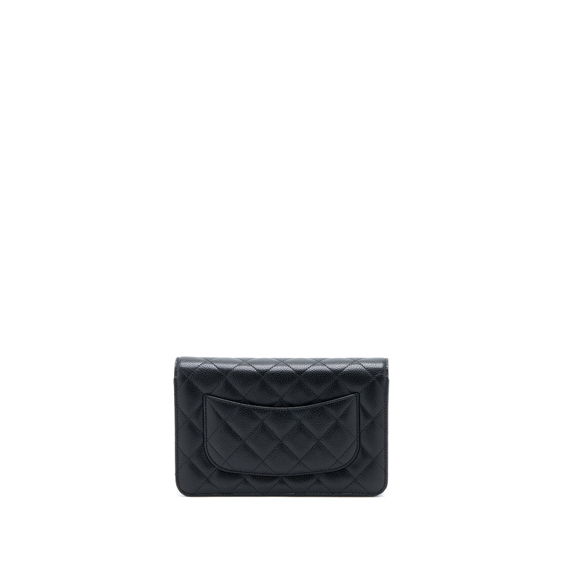 Chanel Classic Wallet on Chain Caviar Black GHW (Microchip)