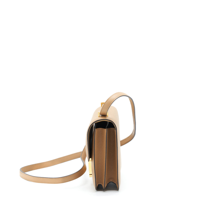 Hermes Mini Constance Epsom 0M Chai GHW Stamp U