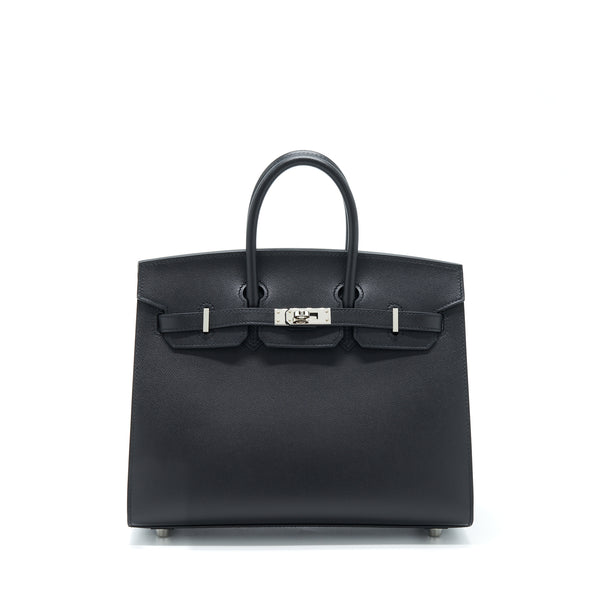 Hermes Birkin 25 Sellier Madame Black SHW Stamp Y