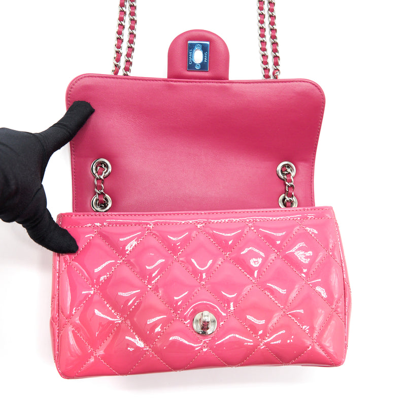 Chanel Coco Shine Flap Bag Patent Pink SHW