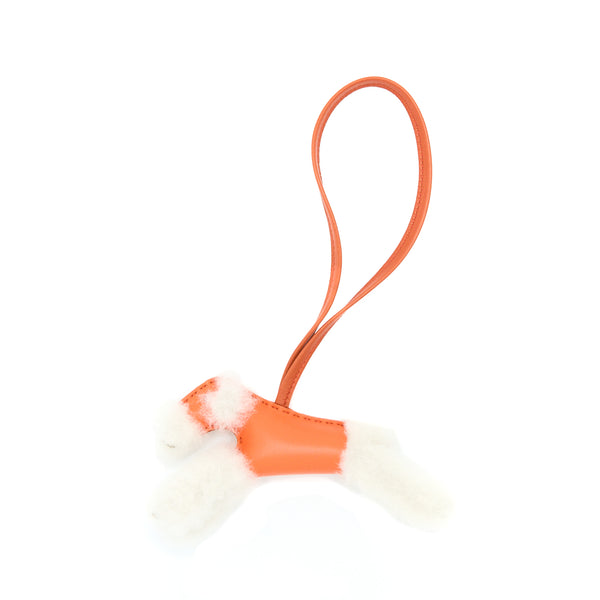 Hermes Budy Shearing Bag Charm Orange