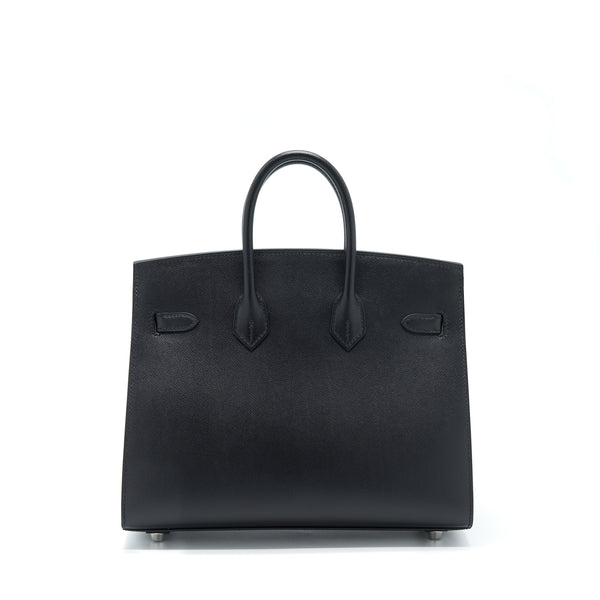Hermes Birkin 25 Sellier Madame Black SHW Stamp Y